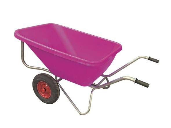 Skottkärra Big Ben, 180 l, 2-hjulig, rosa, 2-hjulig