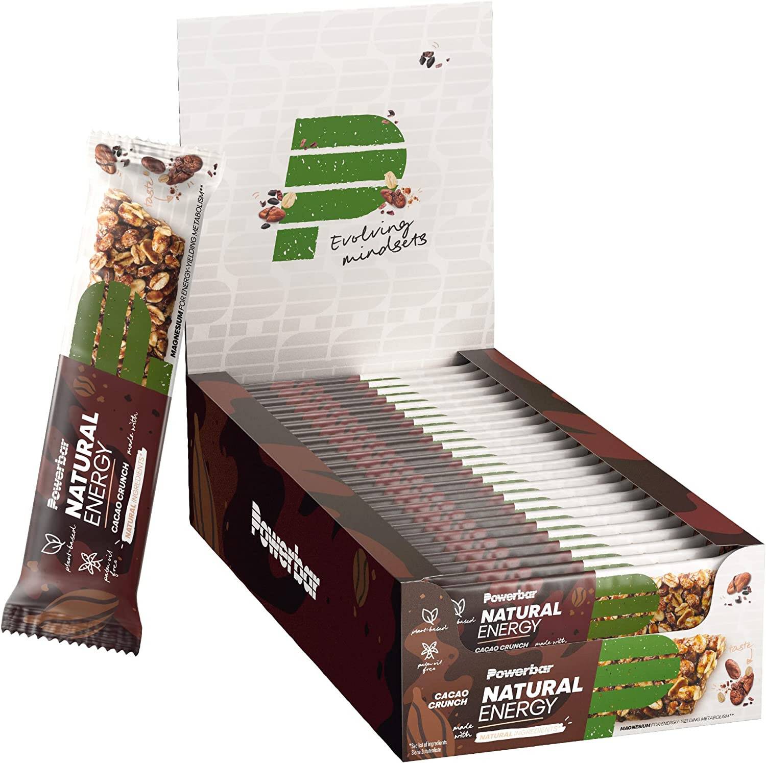 POWERBAR NATURAL ENERGY CEREAL BAR + MAGNESIUM 1 x 40 g -Strawberry &