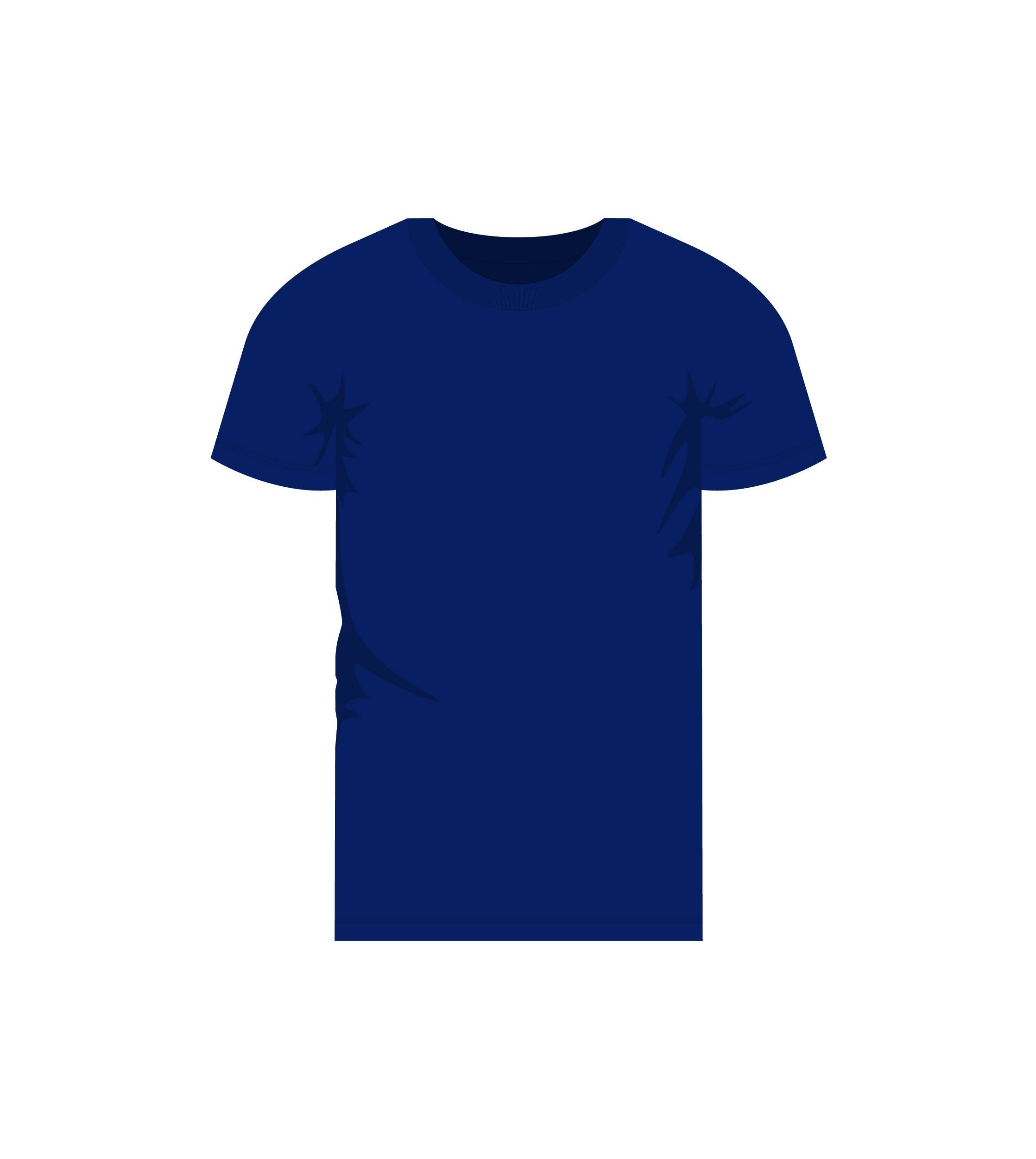 Klassisk t-shirt tøj børn (ST101) - 8-10 År, Cobolt