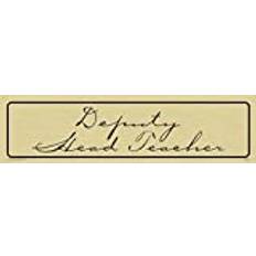 Viking Signs DV5556-L26-G"vicy head teacher" dörrskylt, karamelltypsnitt, plast halvstyv guld, 225 mm H x 60 mm B