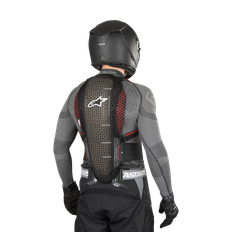 Ryggskydd Alpinestars Nucleon KR-1 Smoke-Svart-Röd L