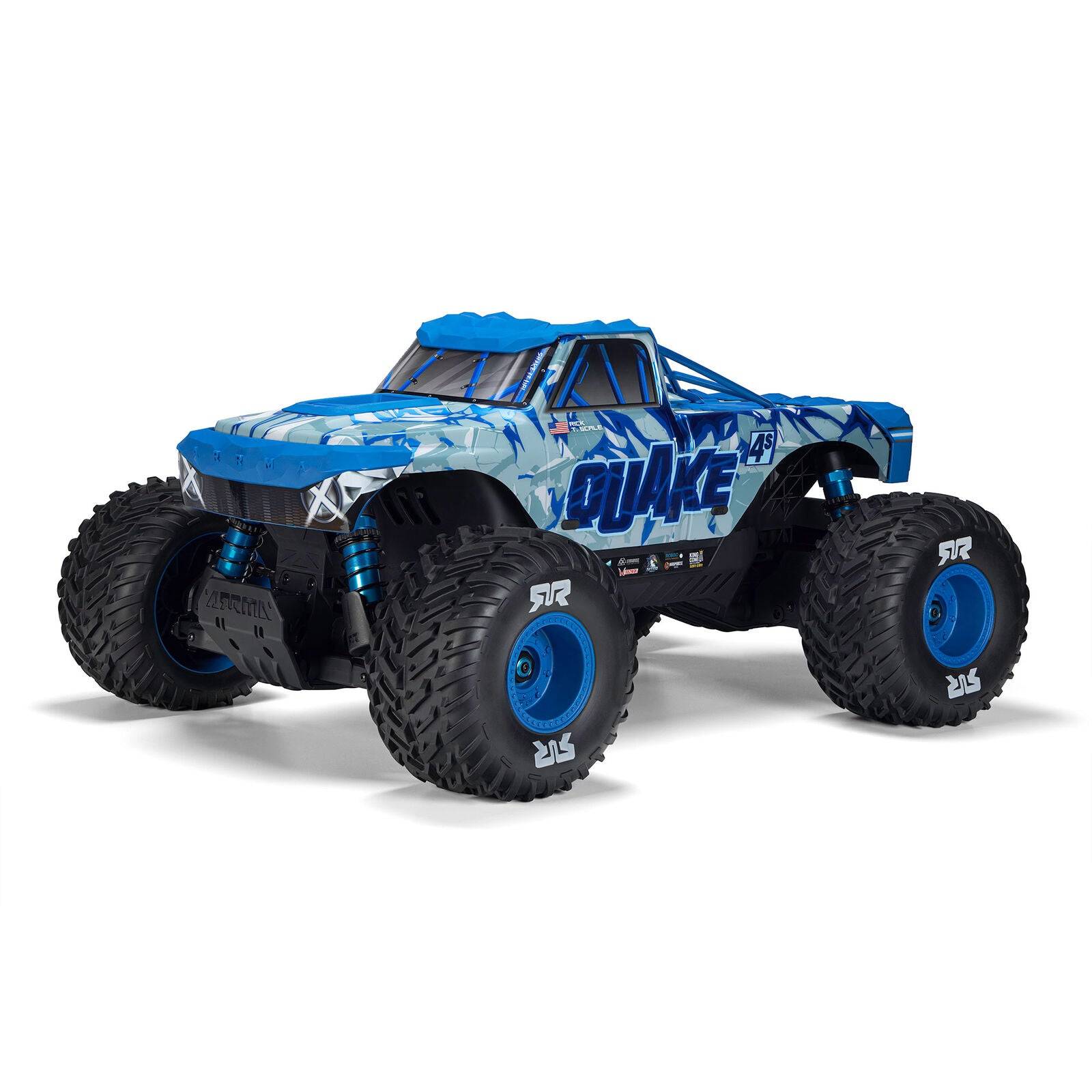 1/8 QUAKE 4S DSC 4X4 RTR Brushless Monster Truck - Blå
