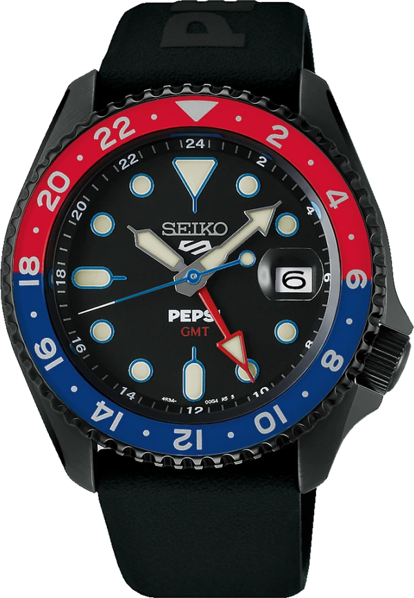 Seiko 5 Sports SKX Series GMT PEPSI® Limited Edition SSK047K1