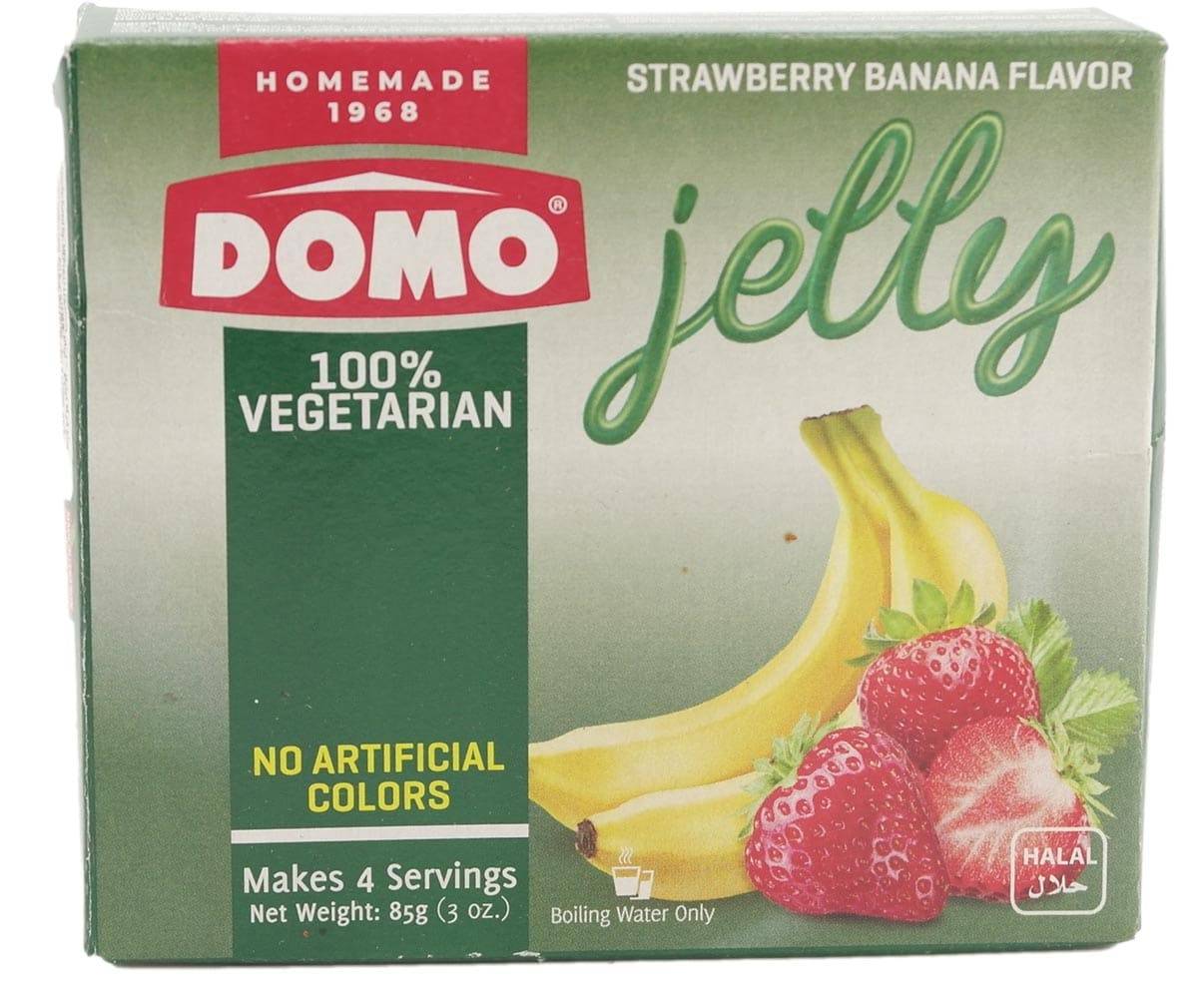 Föremål för matavfall: DOMO Jelly Jordgubb/Banan 85 g