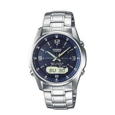 CASIO Lineage Armbanduhr Multi-Band Funkwerk analog-digital mit Edelstahl-Armband LCW-M100DSE-2AER