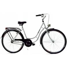 Damecykel - 28 tommer cykel - retro - hvid sort