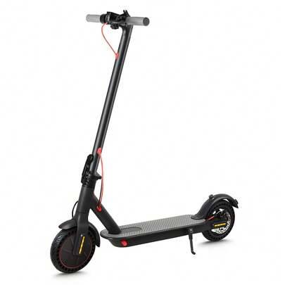Bärbar hopfällbar elsparkcykel för vuxna och tonåringar – 350W kraftfull motor, 36V 7,8Ah batteri med lång livslängd, hastighet på 30 km/h, räckvidd p - Svart