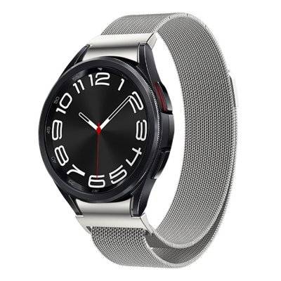 Full Fit Milanese Armband Samsung Galaxy Watch 6 Classic 47mm Silver