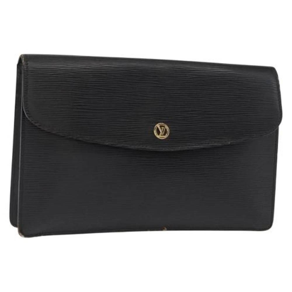 Louis Vuitton Vintage Pre-owned Vintage Læder Clutch - Vintage - Dame - Sort - ONE SIZE - Læder