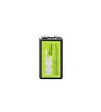 WELL ACCU-9VH/20-BL1-PP uppladdningsbart NiMh 9 V batteri 200 mAh, toppeffekt transparent