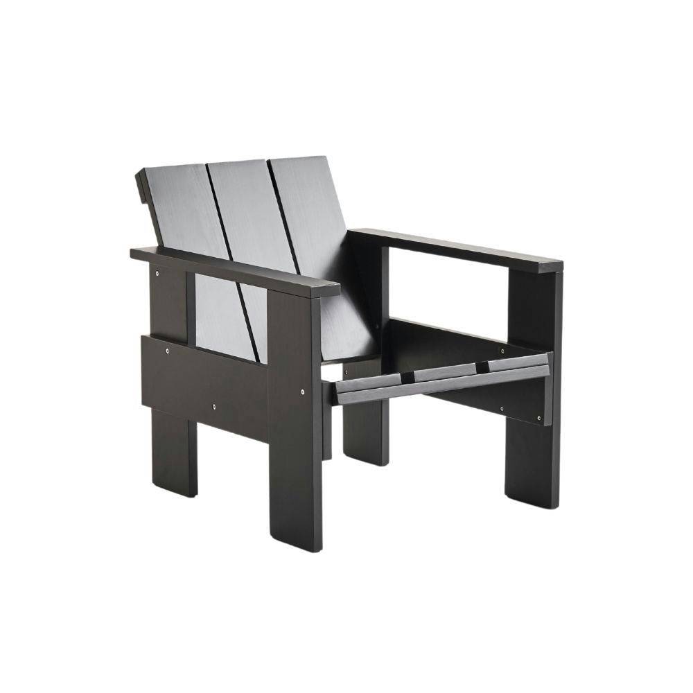 HAY Crate Lounge Chair  Black WB Lacquered