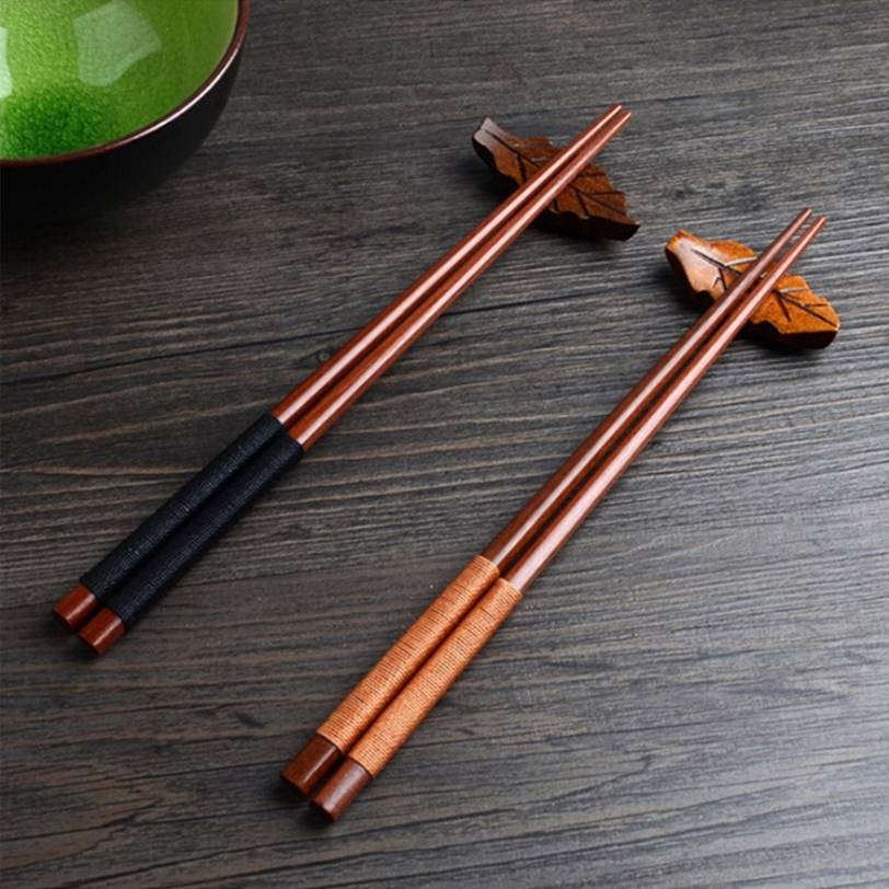 Sushi japansk kastanj linje handgjorda trä värde mat set ätpinnar naturlig slips kinesisk - Guld linje trä