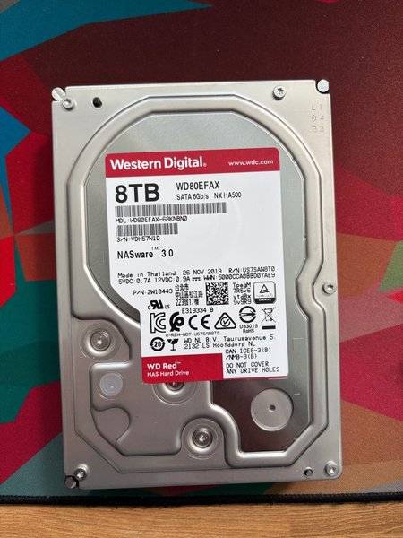 Western Digital Red NAS Harddisk 8TB SATA