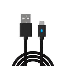 PlayStation 5 Controller USB-C oplade-kabel med status indikator. DOBE. 3 m.