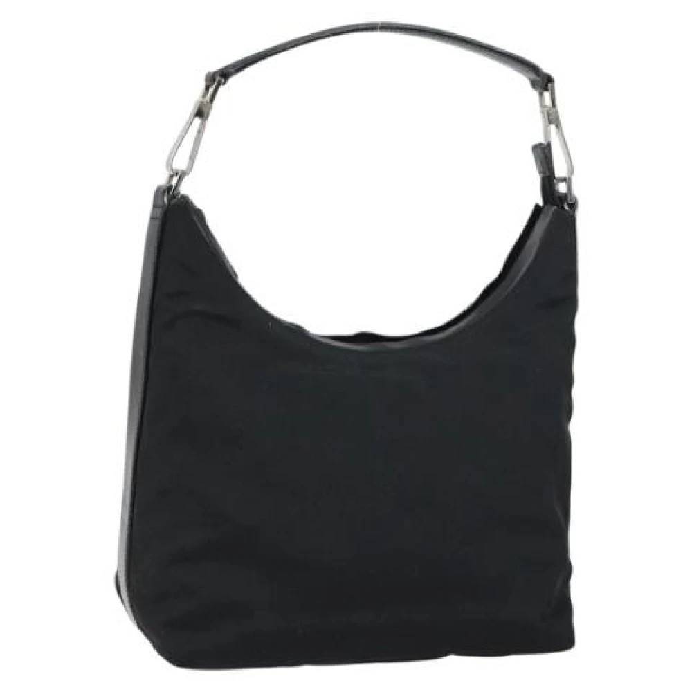 Gucci Vintage Pre-owned Vintage Skuldertaske - Vintage - Dame - Sort - ONE SIZE - Uld