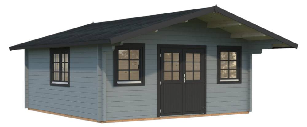 STUGA PALMAKO HELENA 24,6M² LJUSGRÅ/ANTRACITGRÅ