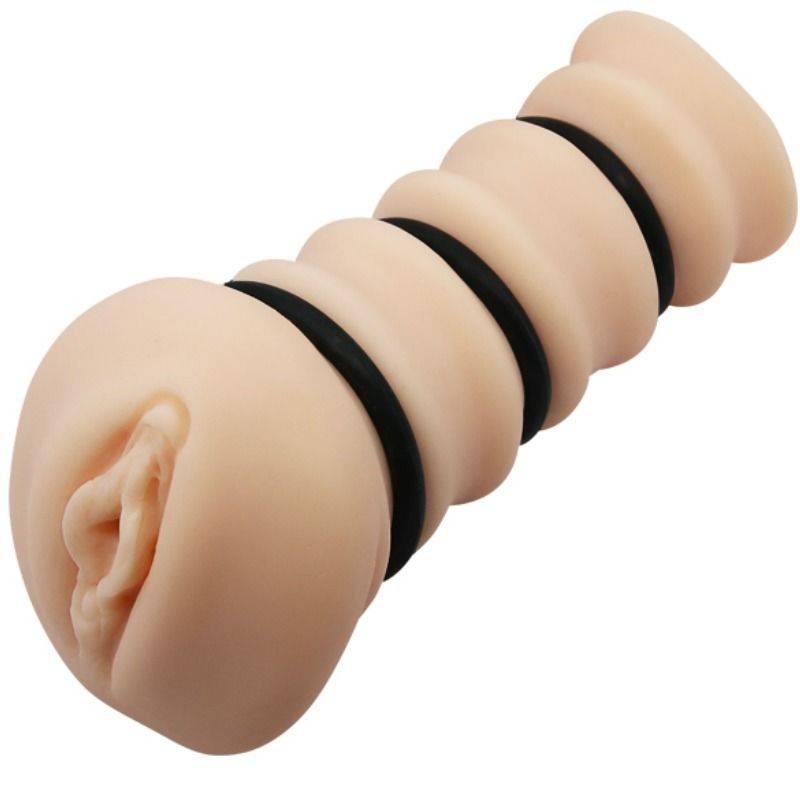 Masturbator med ringar - Realistisk vagina-design