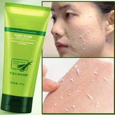 Aloe Vera Exfoliating Gel, Facial Scrub Polishes for Men and Women,Deep Cleansing, Remove Dead Skin on Body and Face