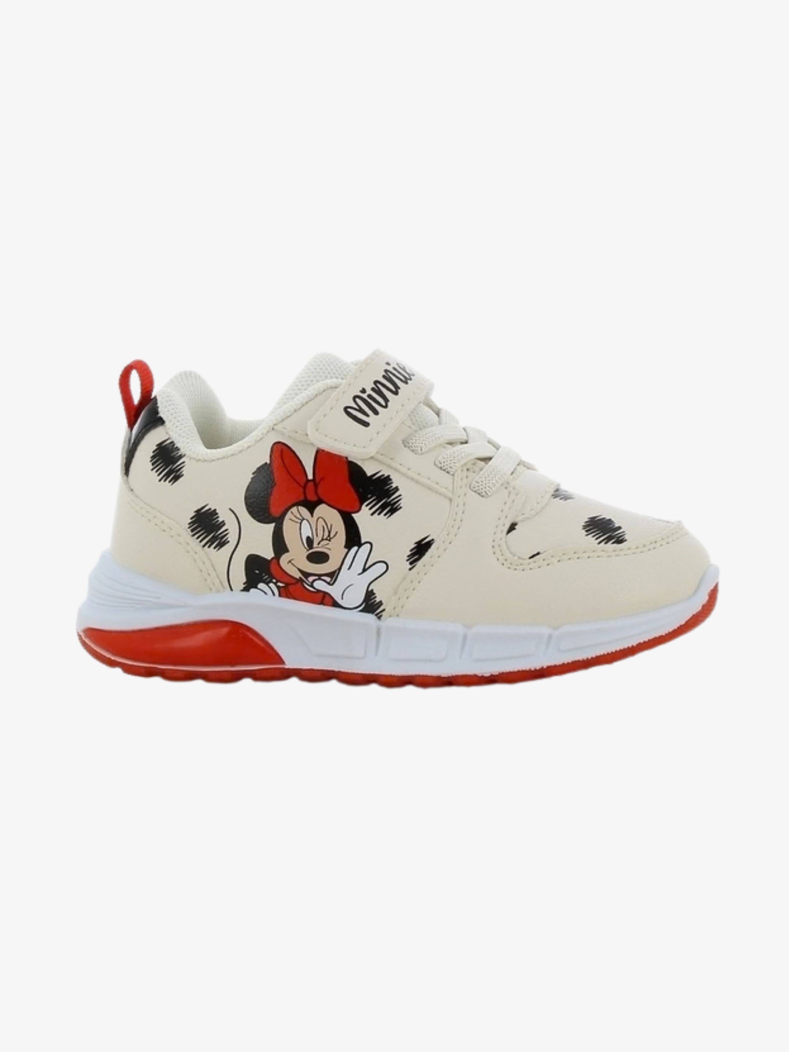 Disney Minnie Mouse  Blinkende Sneakers, Beige/Black, 25