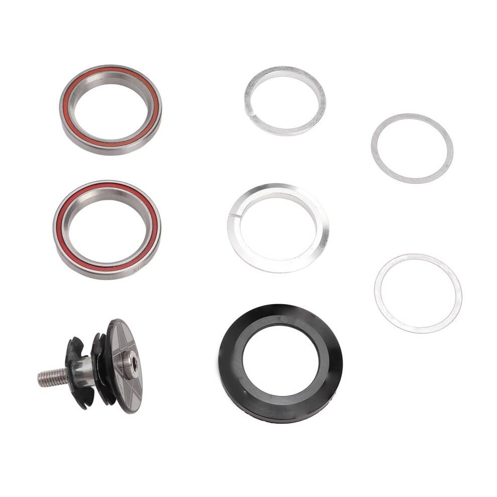 Vinkelkontaktkugleleje til cykelstyrfitting, forkromede stållejer med højhastighedskugleholder, forseglede lejer til 28,6 mm lige gaffel kompatibel
