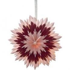 Julstjärna - ICE 50 cm - Rosa/Röd