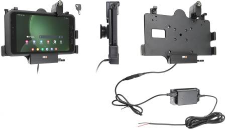 Brodit Hållare med nyckel-lås, Samsung Galaxy Tab Active 3 SM-T570/SM-T575/5 SM-X300/SM-X306B
