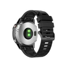 Gummi Smart Watch Armbånd til Garmin Fenix 6/5, 22mm- Sort