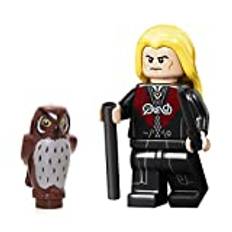 LEGO Harry Potter minifigur – Lucius Malfoy (med pigwidgeon uggla, käpp och trollstav) 75978