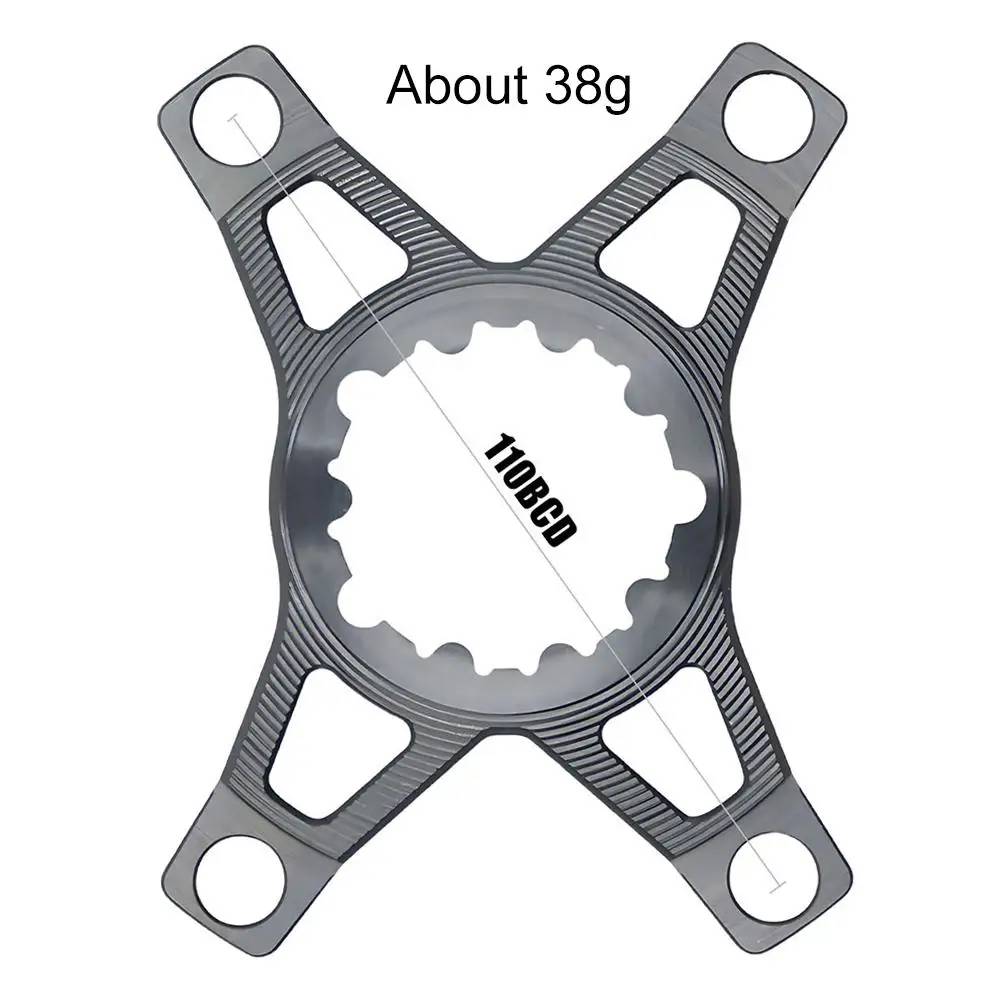 Bike Chainring Adapter BCD110mm Aluminum Alloy 3-Bolt Crank To 4-Bolt  Single/Dual Chainring Bicycle BMX-Sprocket Parts