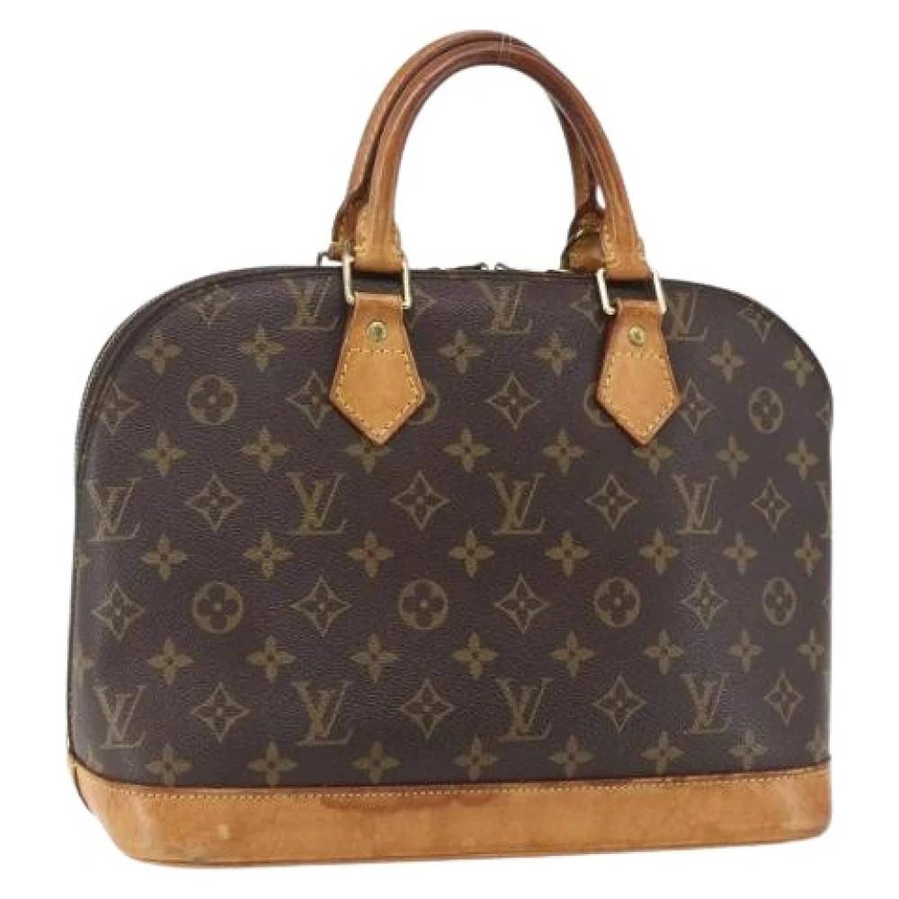 Louis Vuitton Vintage Pre-owned Canvas Håndtaske - Vintage - Dame - Brun - ONE SIZE - Tyl