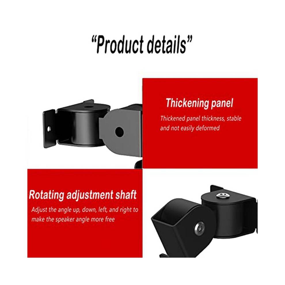 Wall Mount Bracket for Era 100, Wireless Speaker Space Saving Home Metal Wall Stand Holder, Black
