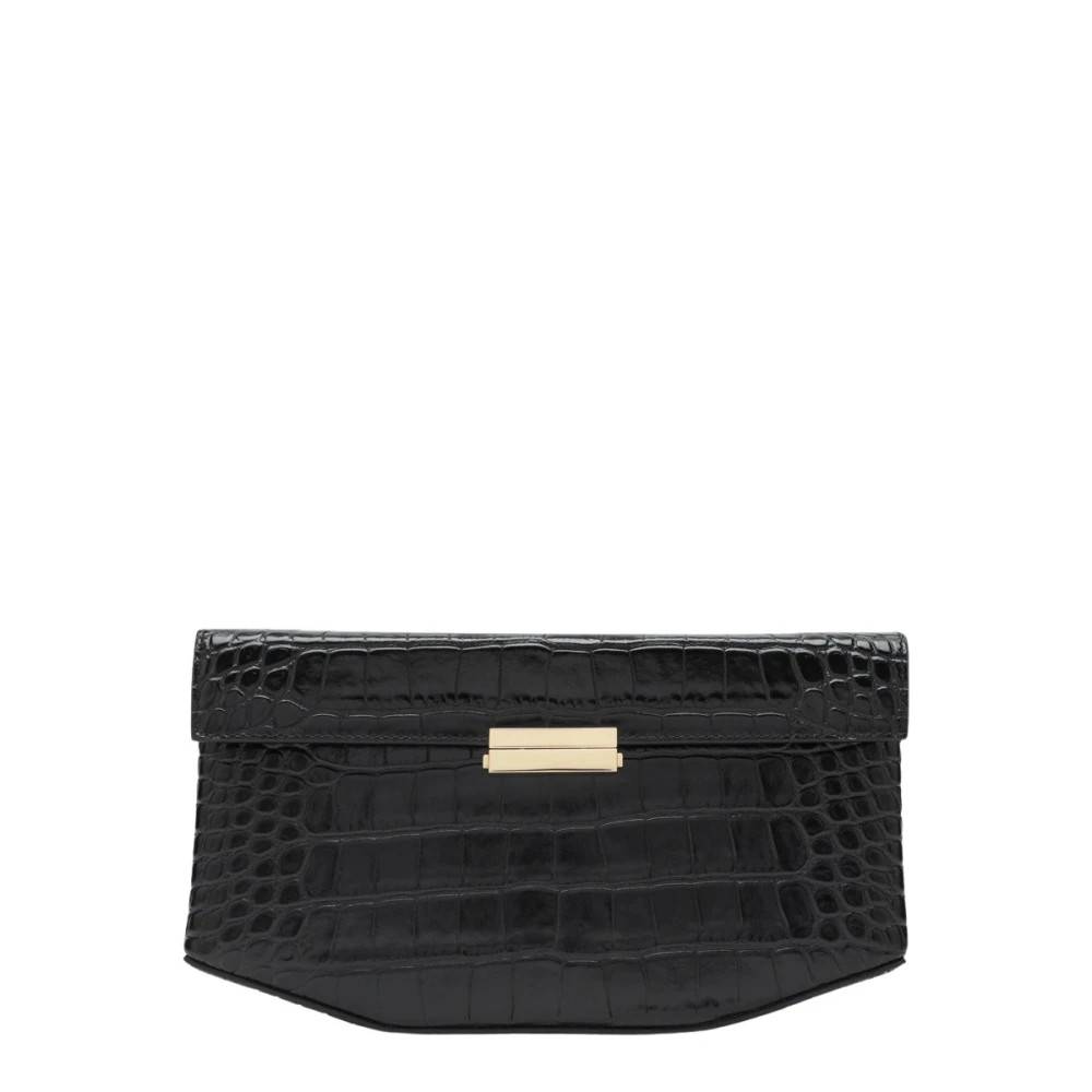 TotêMe Clip Croco-Embossed Skuldertaske - Tasker - Dame - Sort - ONE SIZE - Uld