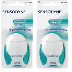 Sensodyne Zahnseide extra sanft, mit Minzgeschmack und Fluorid, 1x50m (Packung mit 2)