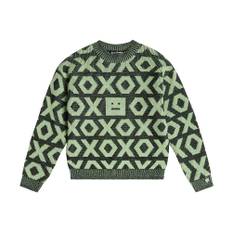 Acne Studios Kids Face wool and cotton sweater