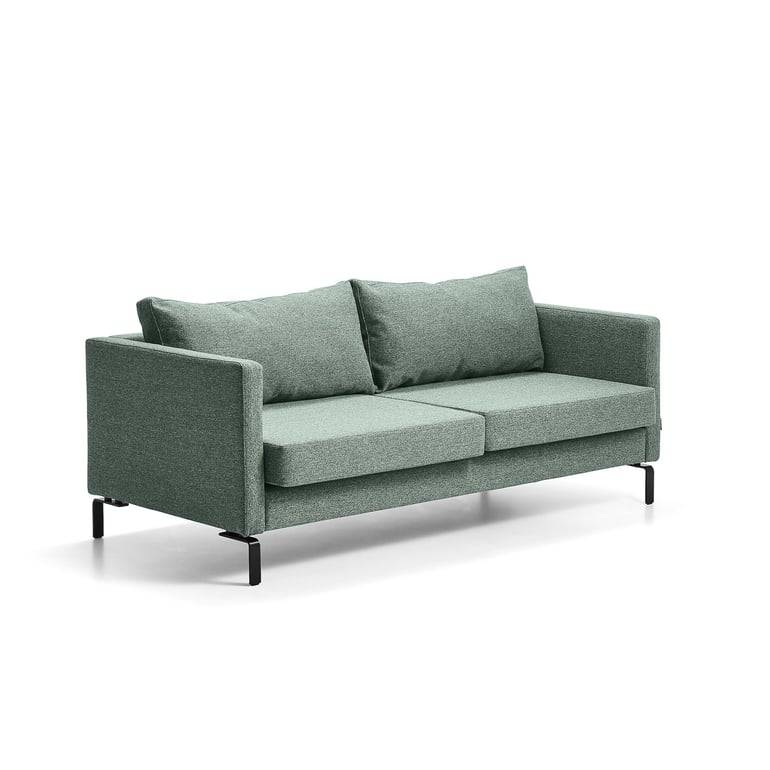 Soffa HARMONY, 3-sits, tyg GAVA, gröngrå