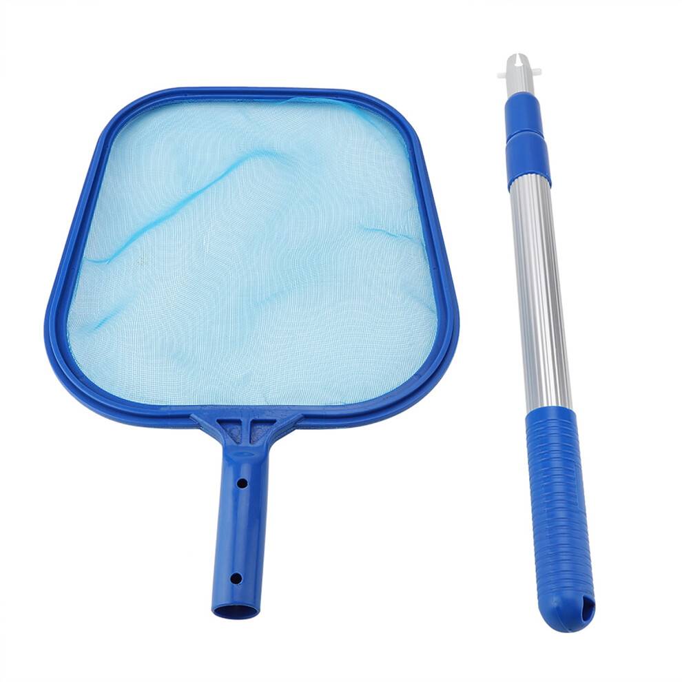 Delaman Leaf Skimmer Net, Swimming Pool Leaf Skimmer Net med Teleskopstang til Rengøring af Dambad (3 * 35 cm)
