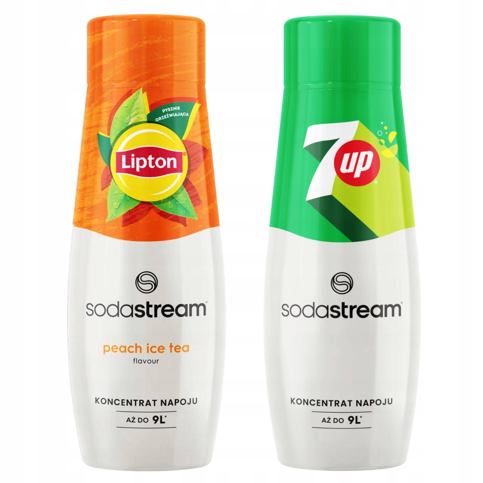 2x Lipton Ice Tea Peach Sodastream Syrup + 7UP for Soda Maker