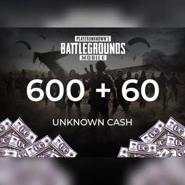 PUBG Mobile 600 + 60 UC (Unknown Cash) Direct Top-Up - GLOBAL