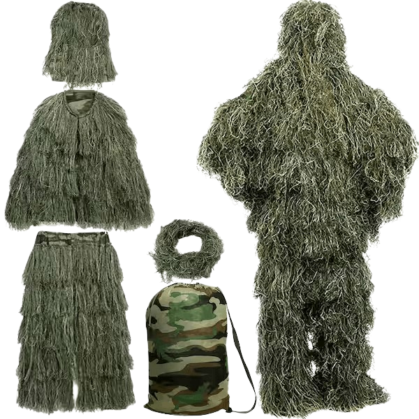 3D Ghillie Overtræks sæt i 5 dele - Dangate