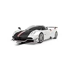 Scalextric metallisk pärlvit, C4399 Pagani Huayra BC Roadster, Slot Car-Street & Rally