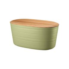 BREAD BIN WITH BAMBOO BREADBOARD TOP "TIERRA" - Seaweed Green