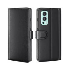 Ægte Læderetui OnePlus Nord 2 5G Sort