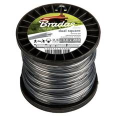 Bradas Firkantet Trimmertråd til Græstrimmer - 2mmx100m