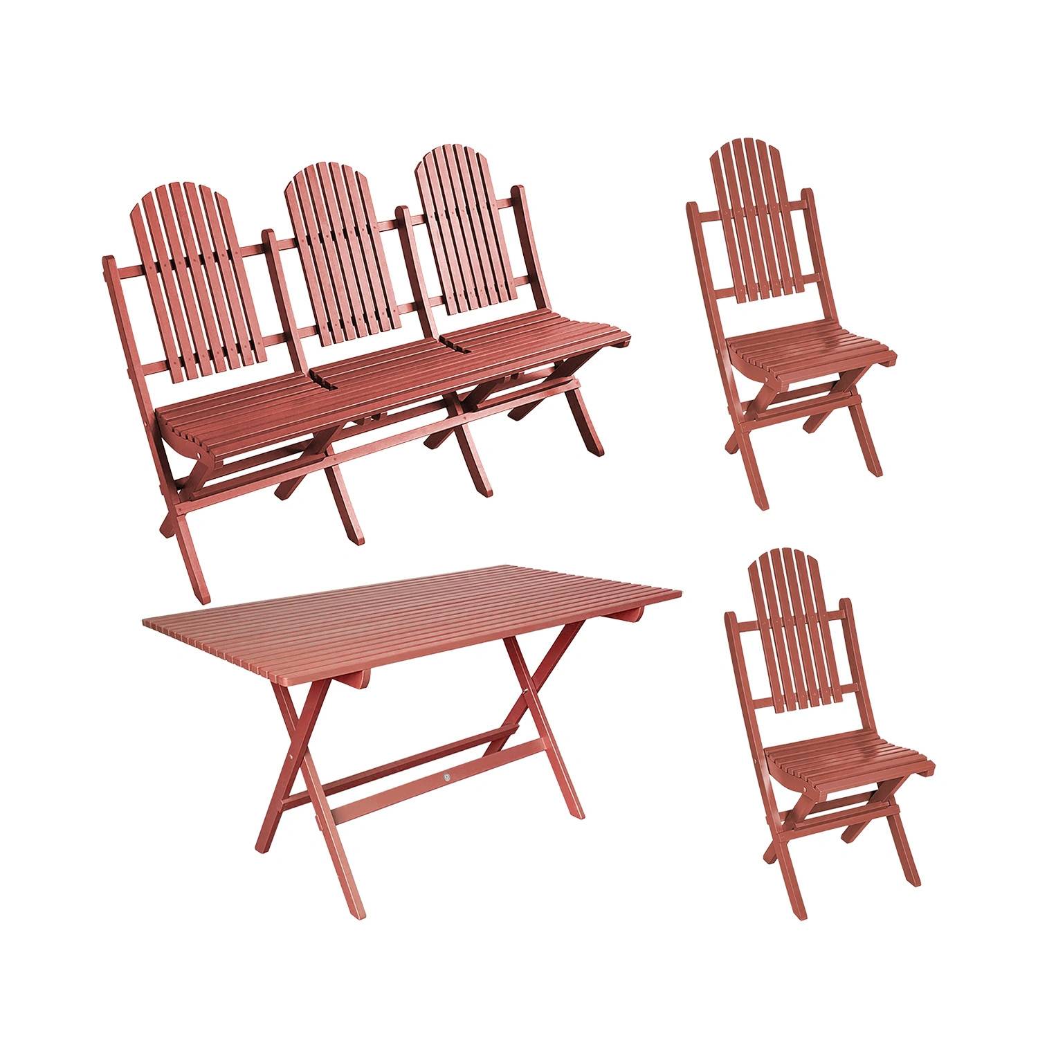 Veranda matgrupp - 1 soffa - 2 stolar - 145x80 cm - Färgval