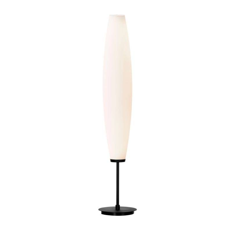 Herstal Zenta golvlampa svartstruktur/opalglas