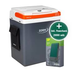 Zorn køleboks 30 ltr 12/230V/USB inkl. Powerbank