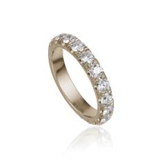 Dulong Eternity Ring, hvidguld m. brillanter