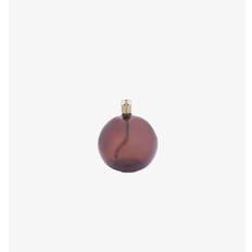 Oljelampa Rund Cognac Brass 9cm