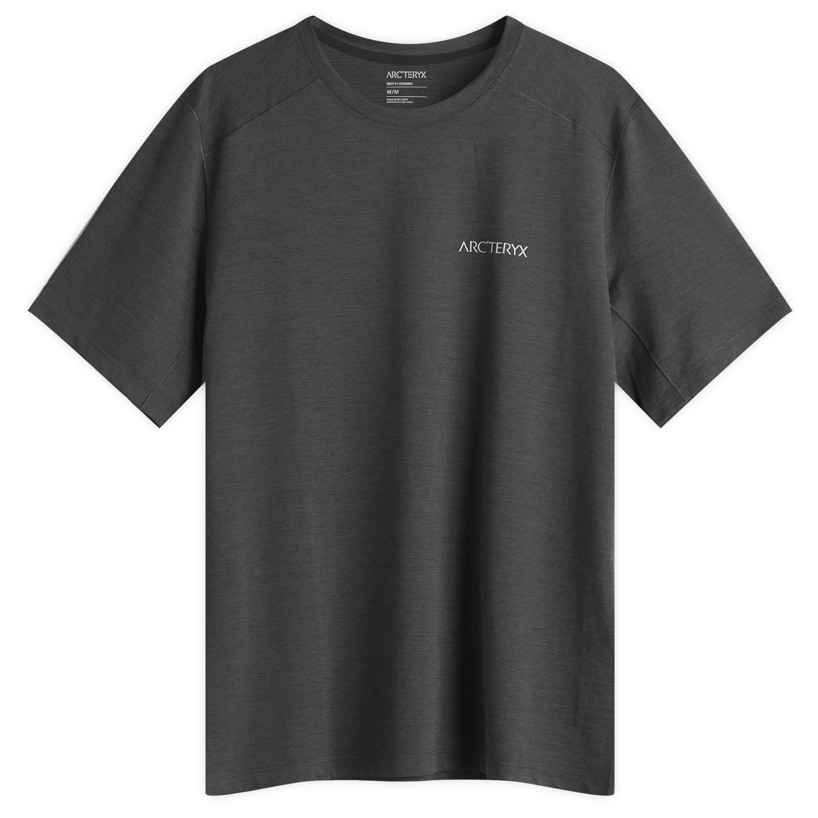 Arc'teryx Cormac Arc'Bird Logo T-Shirt - Black Heather