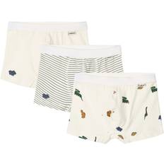 Liewood Marvin Boxers 3pack Str 134/140 - Mini Dinosaurs Creme Mix Underbukser hos Magasin